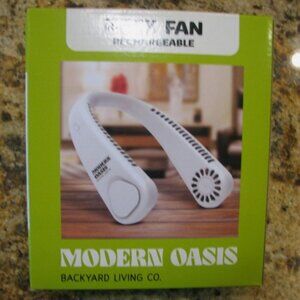Neck Fan - Rechargeable - Modern Oasis - NIB